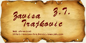 Zaviša Trajković vizit kartica